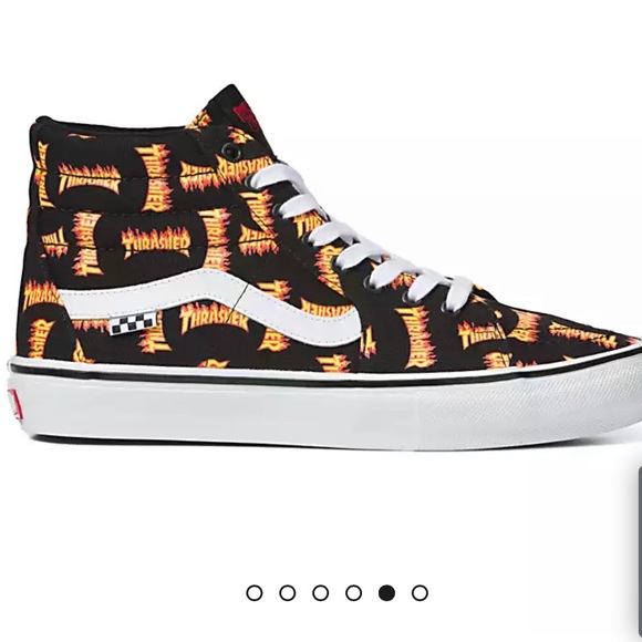 VANS X THRASHER COLLAB SK8 HI SHOES SNEAKERS MENS 10.5 WOMENS 12.5 NiB UNISEX - Picture 6 of 9